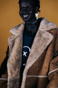 Backstage at Coach RTW Fall 2022 ​on February 14, 2022 in New York.