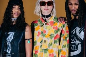 Backstage at Coach RTW Fall 2022 ​on February 14, 2022 in New York.
