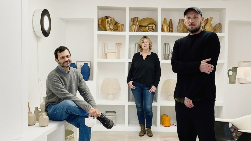 Hors-Séries Gallery founders Frédéric Duarte, Marie-Christine Gautier and Karim Rahman.