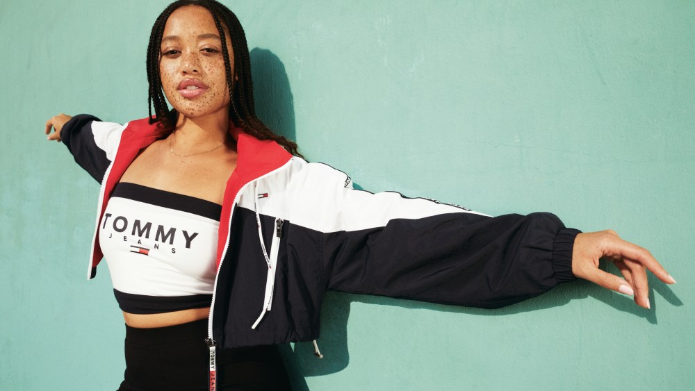 model wearing tommy hilfiger