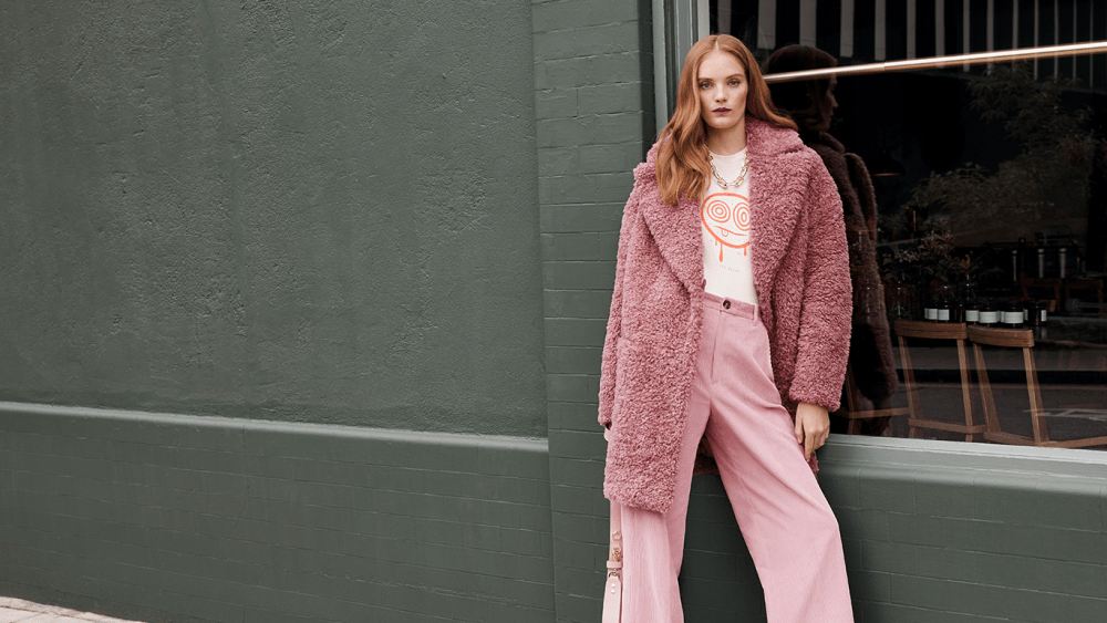 A look from Ted Baker women's latest fall collection.