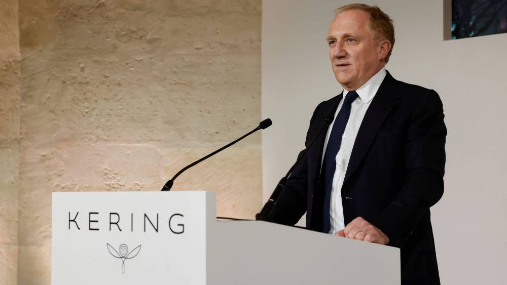 François-Henri Pinault, chairman and CEO of Kering, at the 2022 general meeting of shareholders in Paris on Thursday.
