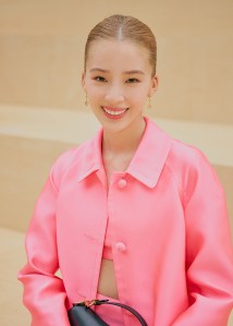 Irene Kim in the front row of the Dior women's show in Seoul.