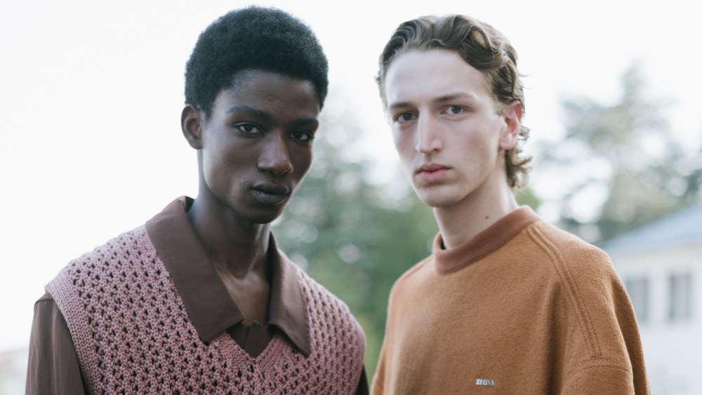 Backstage at Zegna Men's Spring 2023