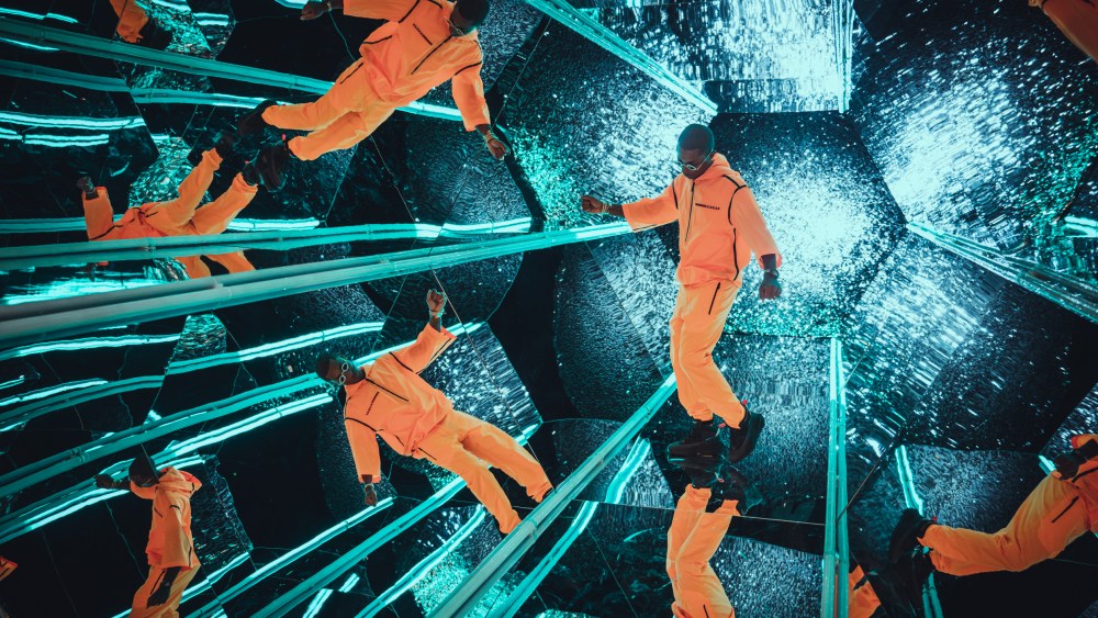 Pharrell Williams in Prada for Calvin Harris' 'Stay With Me' music video