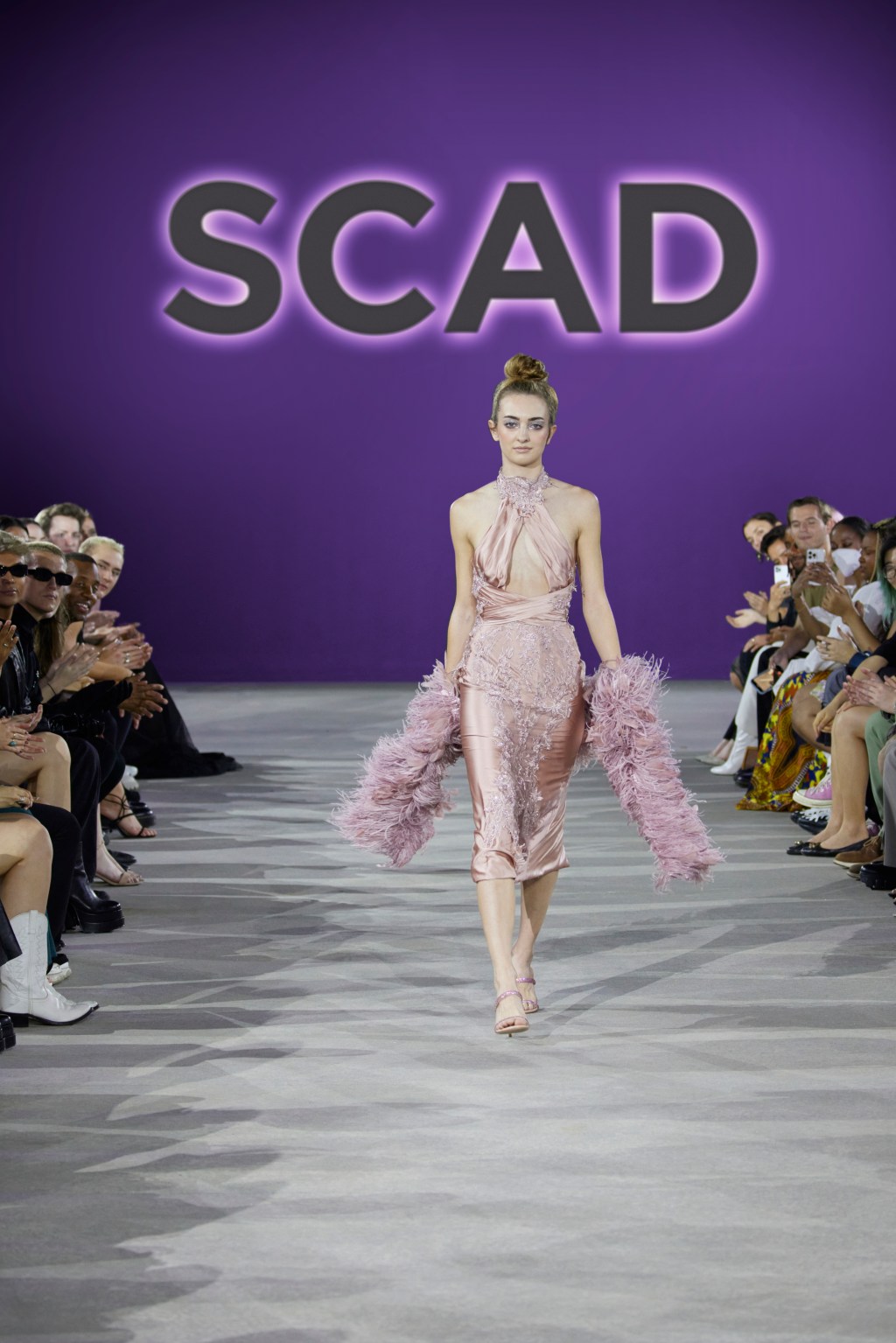 SCAD Savannah – Spring 2022 – Fashion Show – Runway Coverage – Key Looks – Designer: D'on Lauren Edwards – Beaverton, OR – Model: Grace Foster – SCAD Museum of Art – Photography Courtesy of SCAD