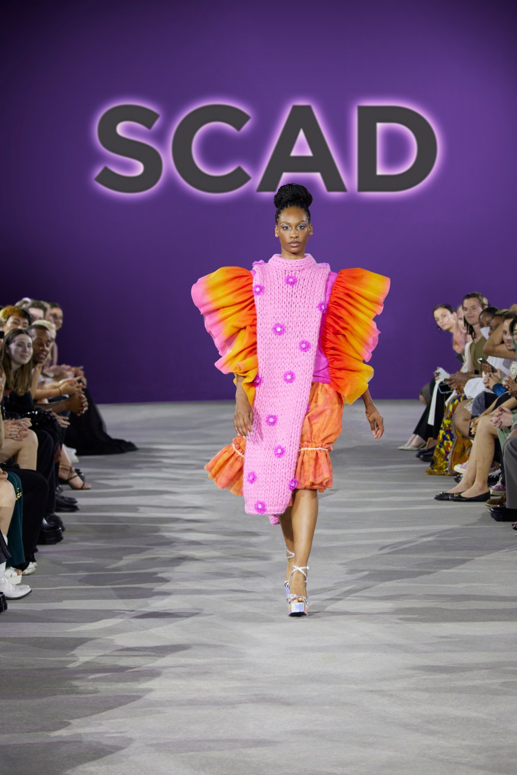 SCAD Savannah – Spring 2022 – Fashion Show – Runway Coverage – Key Looks – Designer: Sofia Arante – Philippines – Model: Rebecca Zaizay – SCAD Museum of Art – Photography Courtesy of SCAD
