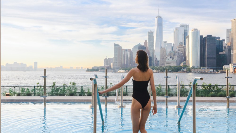 QC NY's panoramic spa pool.