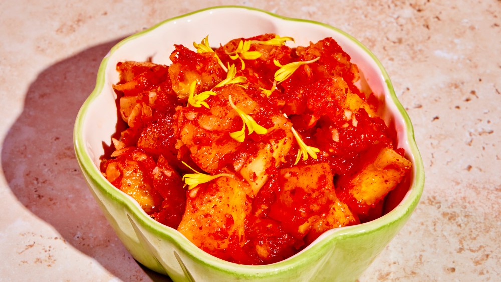 Pineapple Kimchi from "Mission Vegan."