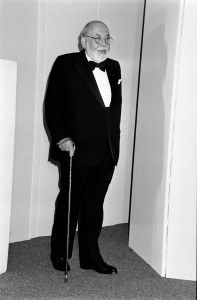 Stanley Marcus attends the Neiman Marcus Award Ceremony and Short Hills Mall store opening on September 18, 1995 in New Jersey.