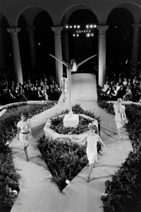 Models walk the runway during the 34th Neiman Marcus Awards ceremony and benefit on March 3, 1980 at the Biltmore Hotel in Coral Gables, Florida.