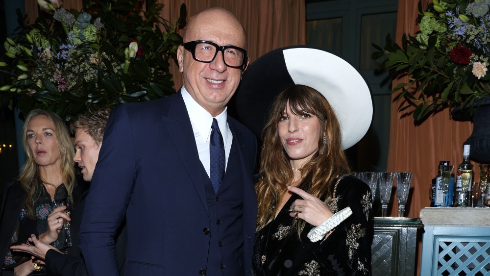 Marco Bizzarri and Lou Doillon attend Gucci High Jewelry Collection party at Hotel Ritz in Paris, France.
