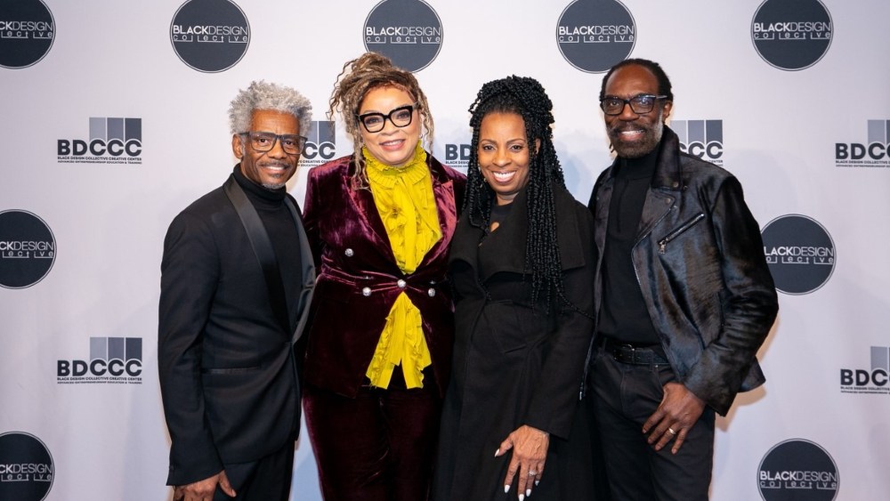 TJ Walker, Ruth E. Carter, Angela Dean and Kevan Hall at the opening of the Black Design Collective Creative Center in Los Angeles.