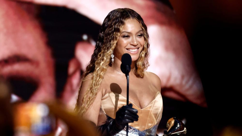 Beyoncé at the 65th GRAMMY Awards on Feb. 5 in Los Angeles.