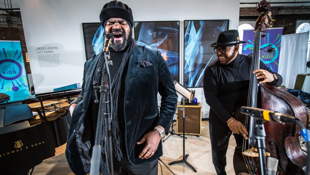 Gregory Porter and Christian McBride perform at the Ralph Pucci Jazz Night benefitting Jazz House Kids.