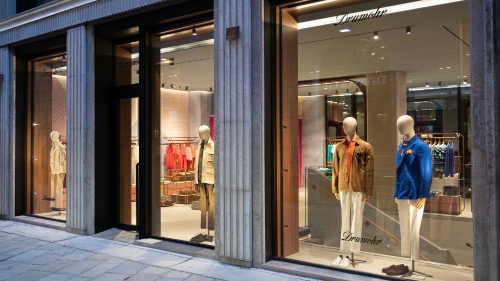 Drumohr's Milan store.