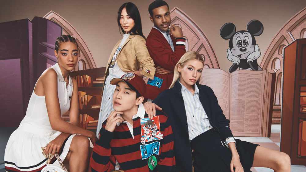 An image from the Disney x Tommy campaign.