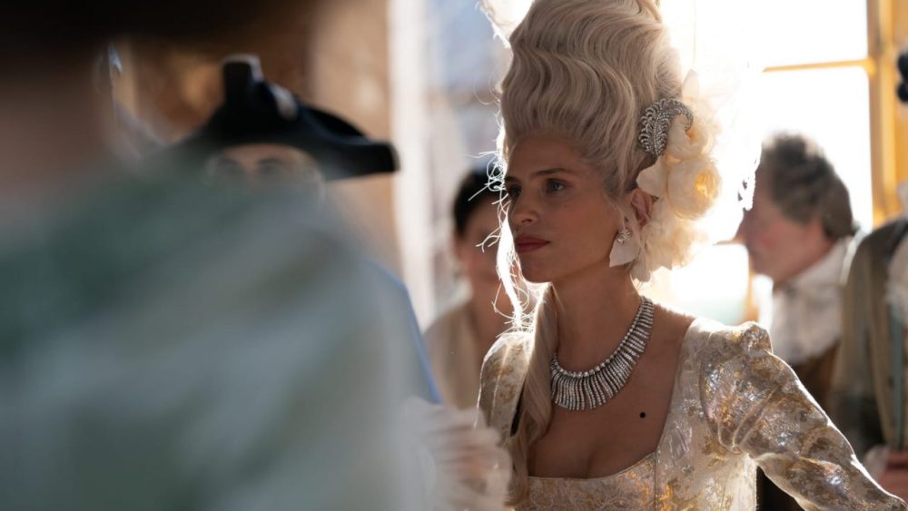 Maïwenn on the set of Jeanne du Barry movie, king louis xv mistress, favorite, countess