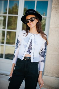 Street style at Paris Couture 2024 Fashion Week.