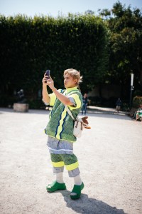 Street style at Paris Couture 2024 Fashion Week.