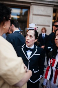 Street style at Paris Couture 2024 Fashion Week.
