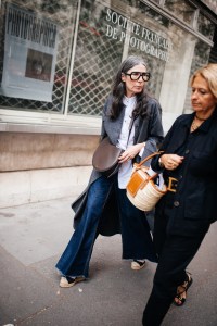 Street style at Paris Couture 2024 Fashion Week.