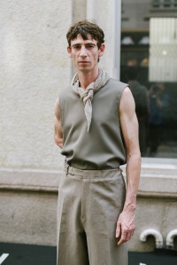 Backstage at the Zegna Spring 2024 Menswear Collection Fashion Show at Piazza San Fedele on June 19, 2023 in Milan, Italy.