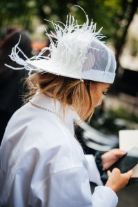 Street style at Paris Couture 2023 Fashion Week.