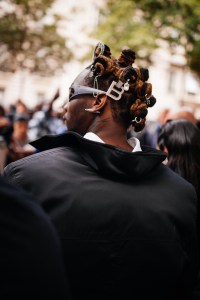 Street style at Paris Couture 2023 Fashion Week.