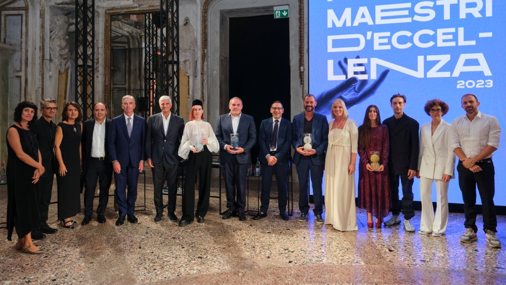A moment of the “Maestri d'Eccellenza Prize” award ceremony in Milan.