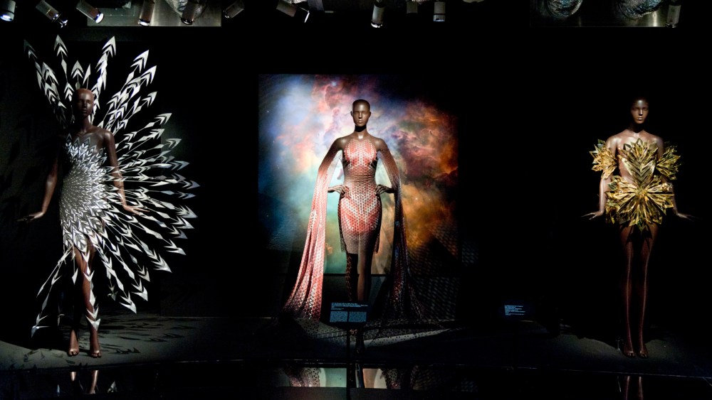 A view of the Iris van Herpen retrospective at the Musée des Arts Décoratifs in Paris.