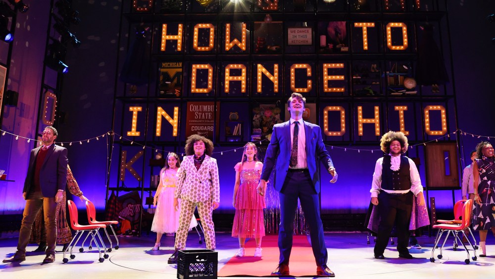 The cast of "How to Dance in Ohio" on stage.