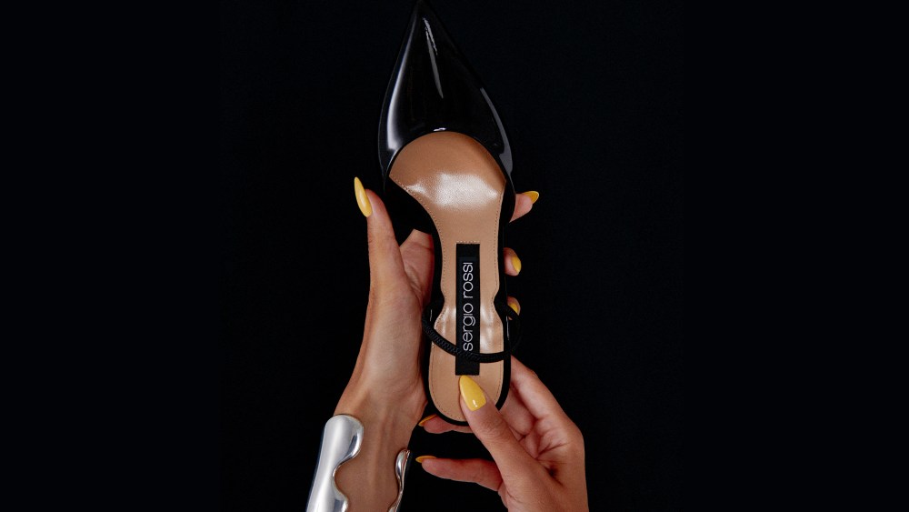 Sergio Rossi's Godiva slingback style.
