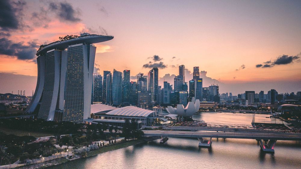 A view of the Singapore skyline