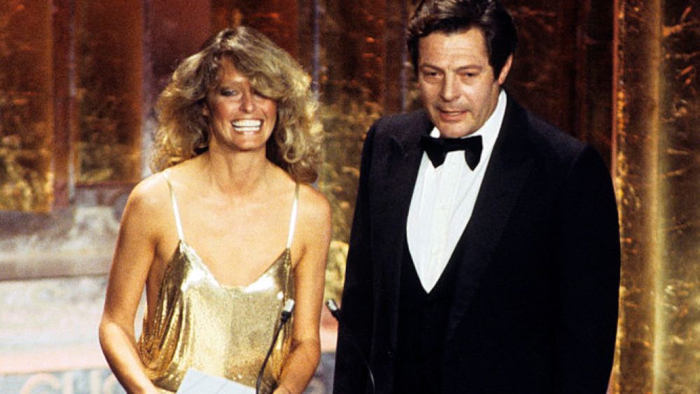 THE 50TH ANNUAL ACADEMY AWARDS - Show Coverage - Shoot Date: April 3, 1978. (Photo by ABC Photo Archives/Disney General Entertainment Content via Getty Images)
FARRAH FAWCETT;MARCELLO MASTROIANNI