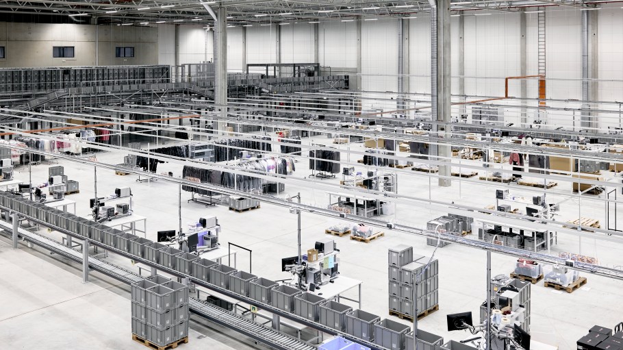 Mytheresa's new Leipzig, Germany warehouse.