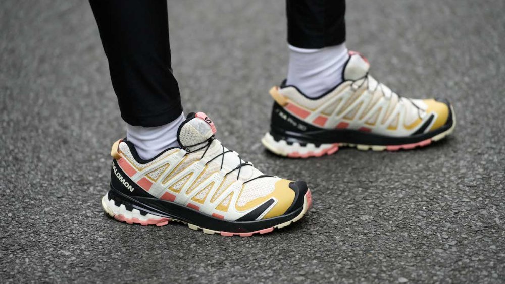 Leather sneakers from Salomon.