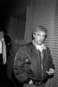 Claude Montana attends a party at the Palace Privilege nightclub in Paris, France, on February 16, 1984.