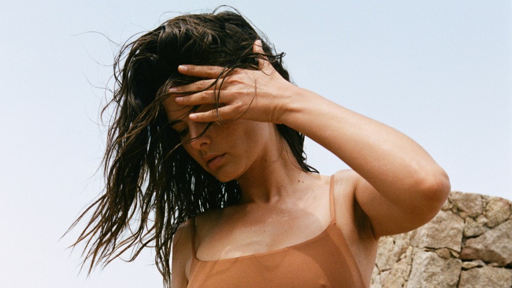 A piece from Vitamin A's first collection with ReLux fabric made from recycled ocean plastic.