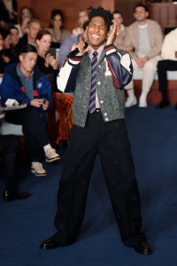 Jon Batiste on the runway at Tommy Hilfiger Fall 2024 Ready-to-Wear Collection