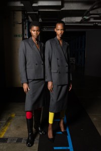 Backstage at Raf Simons RTW Spring 2023