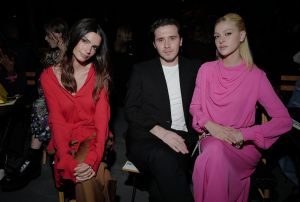 Emily Ratajkowski, Brooklyn Beckham and Nicola Peltz in the front row at the Valentino RTW Spring 2022 show.