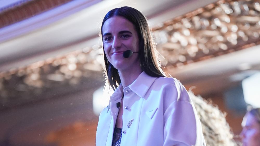Caitlin Clark in Prada at the WNBA Draft 2024
