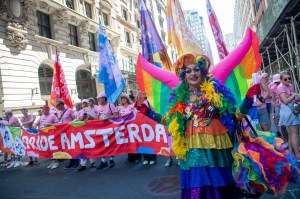 Marchers during the parade day