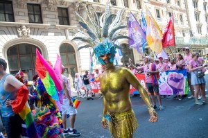 Marchers during the parade day