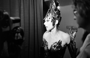 Event producer Susan Bartsch is interviewed during "Love Ball II" at New York's Roseland Ballroom.