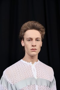 Hairstyle at the Magliano spring 2025 show in Milan.