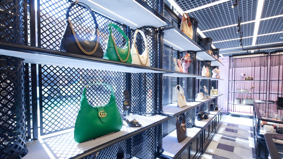 Inside Gucci’s Manhattan’s Meatpacking District.