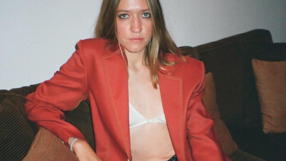 Coco Gordon Moore at Eckhaus Latta's "Dinner and a Show" spring 2025 NYFW presentation.