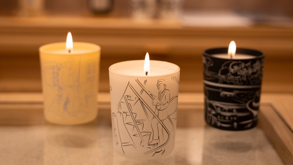 Sébastien Jondeau's new candles for Maison ST, inspired by Karl Lagerfeld in the south of France.